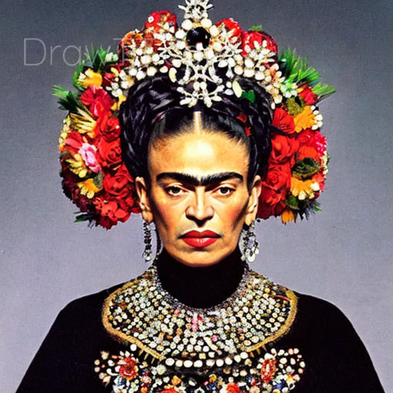 In 2023, Frida Kahlo became ‘Queen of Death’. She wore a bone crown and ...