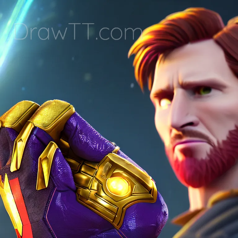 Messi Thanos Glove. Messi Thanos Glove, portrait, illustration, Pixar ...