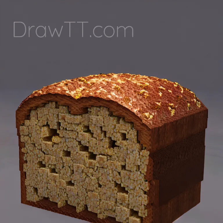 Minecraft Bread Minecraft Bread 4k High Resolution Intricate Detail Photorealistic Real